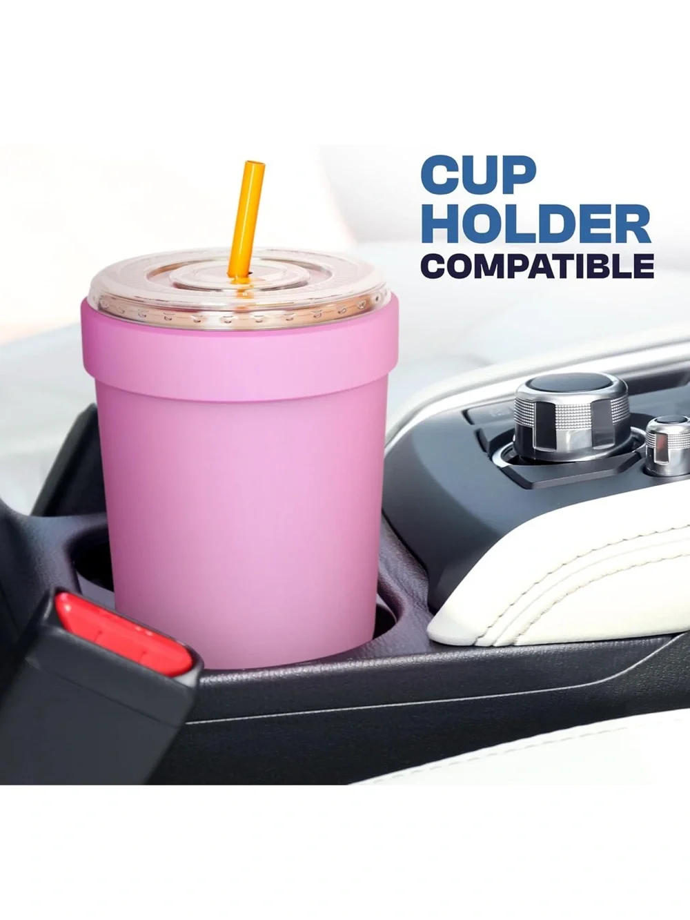 FrostBuddy Pink Iridescent Travel Tumbler